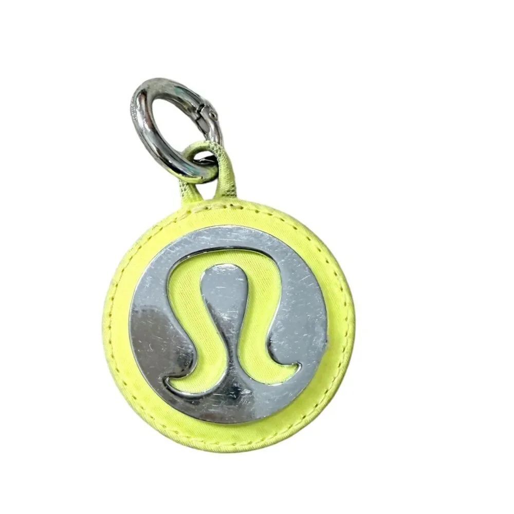 Lululemon Yellow & Silver Key Chain